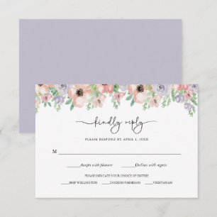 Elegant Pastel Floral Party Response Card
