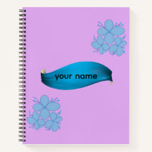 Elegant Pastel Floral Watercolor Personalized Name