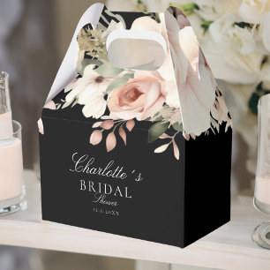 Elegant pastel flower bouquet Bridal Shower Favor Boxes