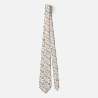 Elegant Pastel Geometry Neck Tie