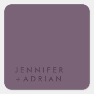 Elegant Pastel Minimal Modern Square Sticker