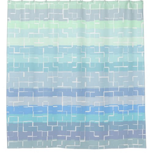 Elegant Pastel Multi_Color Abstract Pattern Shower Curtain