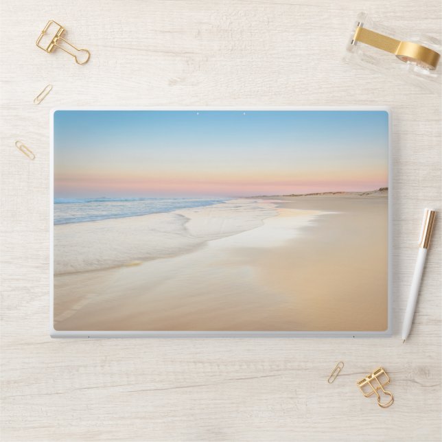  Elegant Pastel Nature Scene HP Laptop Skin (Desk)