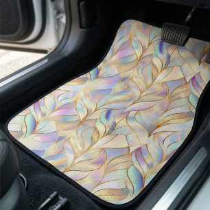 Elegant Pastel Pattern Car Floor Mat