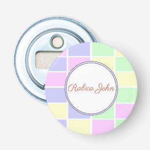 Elegant Pastel Personalized Bottle Opener