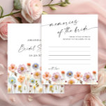 Elegant Pastel Pink Bohemian Memories of the Bride<br><div class="desc">Personalize with the bride to be's name and date of shower. 
For further customization,  please click the "customize further" link. If you need help,  contact me please.</div>
