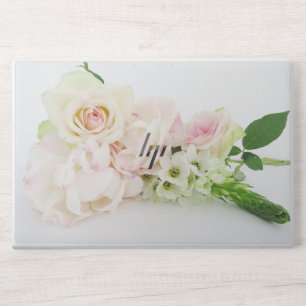 Elegant Pastel Pink Watercolor Flower Laptop Skin