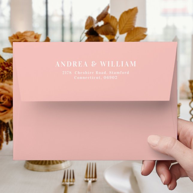 Elegant Pastel Pink Wedding  Envelope (Creator Uploaded)