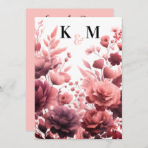 Elegant Pastel Pink Wedding Save The Date Card