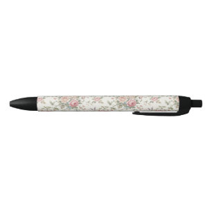 Elegant Pastel Roses Shabby Chic Pen