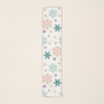 Elegant Pastel Snowflake Pattern Scarf<br><div class="desc">Light pastel colored snowflake pattern.</div>