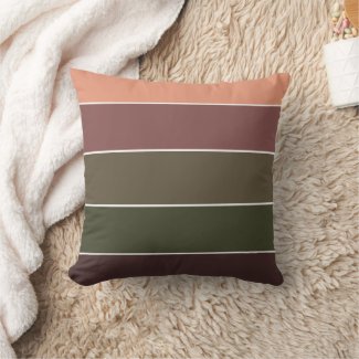 Elegant Pastel Striped Pattern Fall Thankgiving