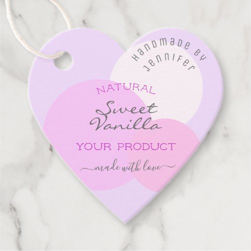 Elegant Pastel Template Product Packaging Supplies Favor Tags