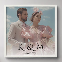 Elegant Pastel Vintage picture Wedding