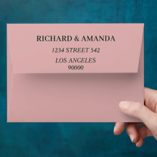 Elegant Pastel Watercolor Floral Wedding Envelope