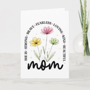 Elegant Pastel Watercolor Mother's Day Mom Gift Card
