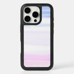 Elegant Pastel Watercolor Stripes iPhone 16 Pro Case