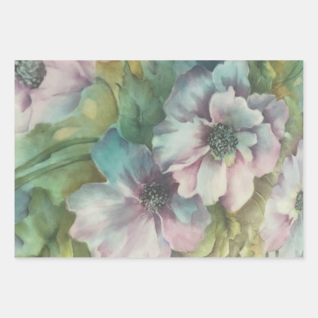 Elegant Pastel Wrapping Paper for Weddings & Gifts (Front 2)