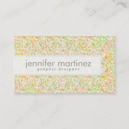 Elegant PastelTones Glitter &amp; Sparkles- Business Card Template