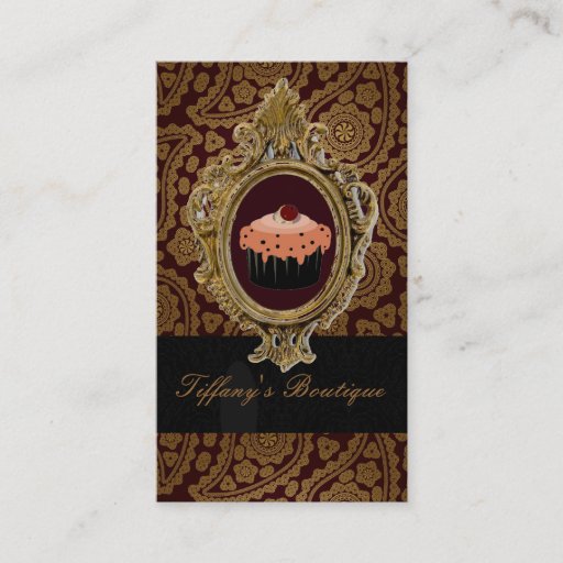 Customizable Luxury Gold vintage boutique business cards