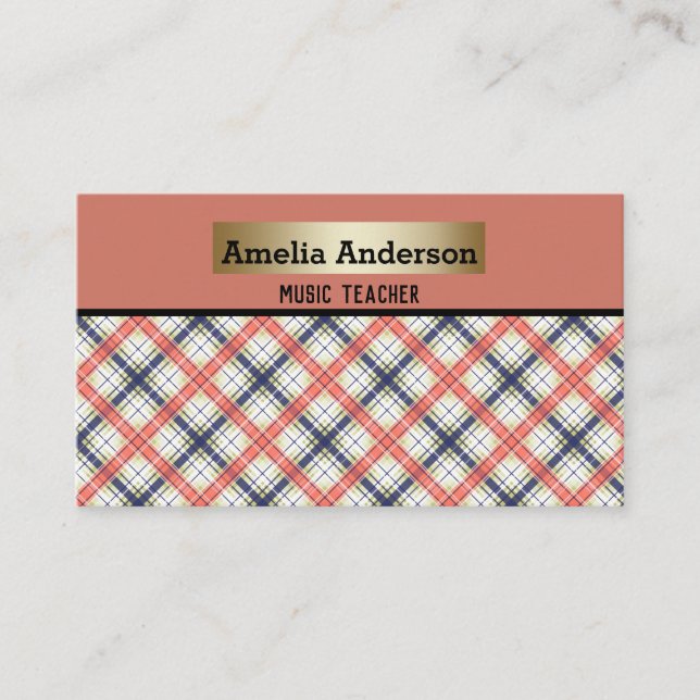 Elegant pattern created for you business card (Front)