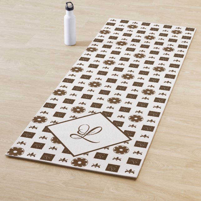 Elegant Pattern Monogram Yoga Mat (In Situ)