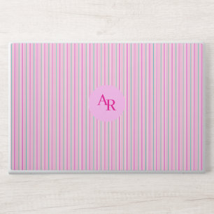 Elegant Pattern Pink Monogram HP Laptop Skin