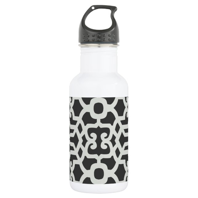 Elegant Pattern Stainless Steel Water Bottle (Front)