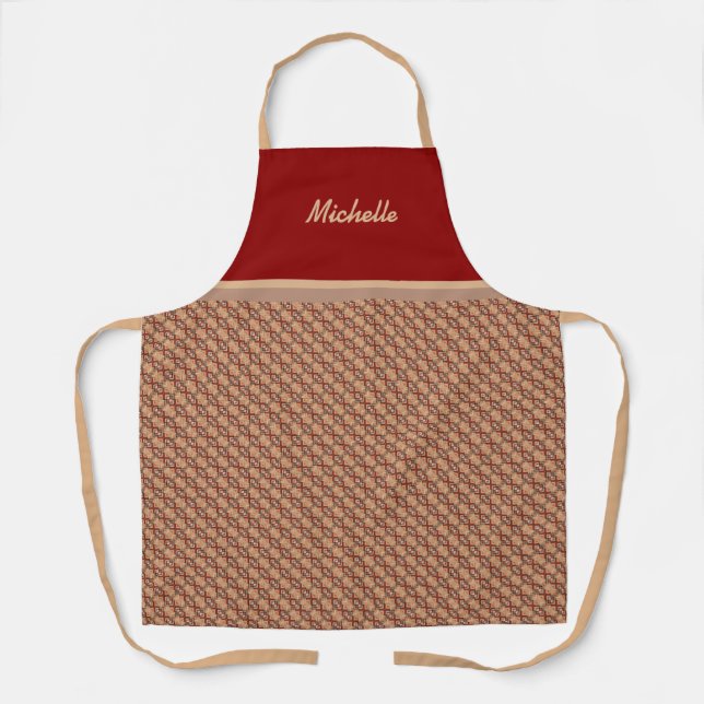 Elegant pattern Template Apron (Front)