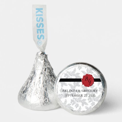 Elegant Pattern  Wax Seal Wedding   Hersheys Kisses