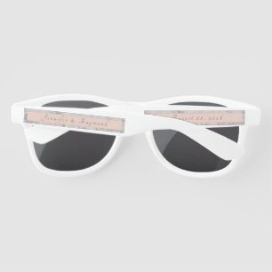 Elegant Peach and Gray Marbled Sunglasses