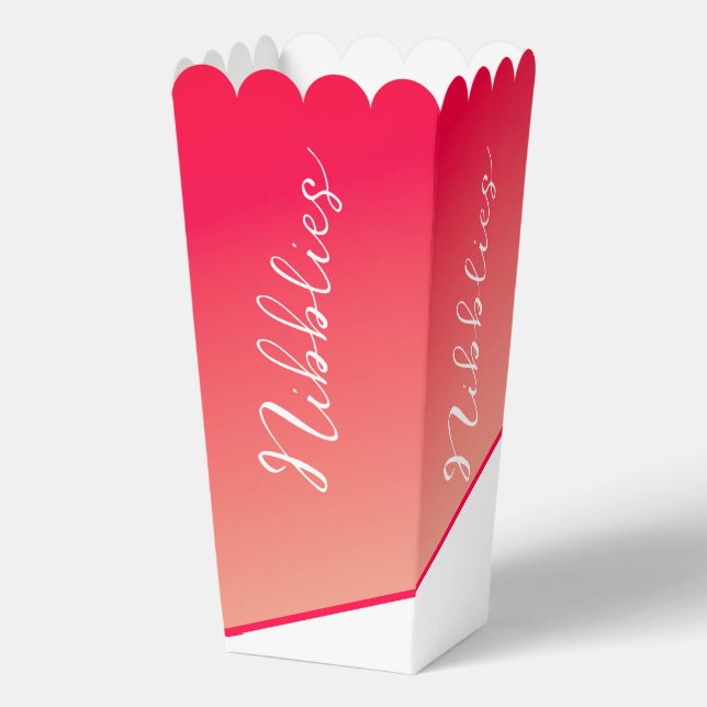 Elegant Peach And Pink Favor Boxes (Front)