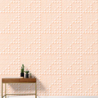 Elegant Peach and Pink Geometric Triangles Motif