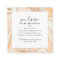 Elegant peach blue marble rose gold glitter makeup