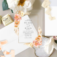 Elegant Peach, Cream and Yellow Floral Wedding