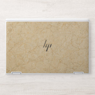 Elegant peach marble HP laptop skin