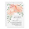 Elegant Peach Watercolor Floral Wedding