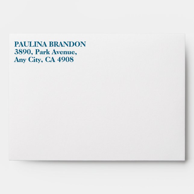 Elegant Peacock Designed Wedding  Envelope (Front)