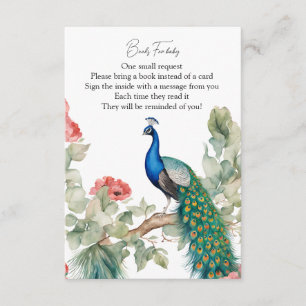 Elegant Peacock Enclosure Card