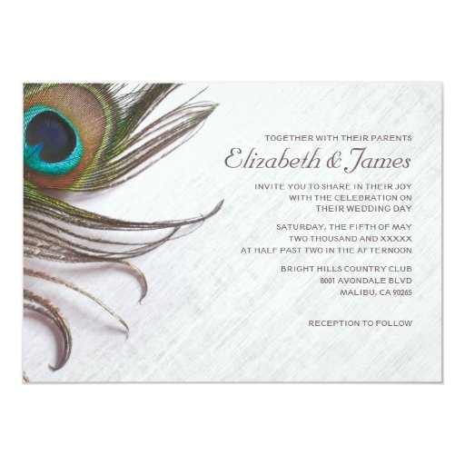 Peacock Feather Invitations 9