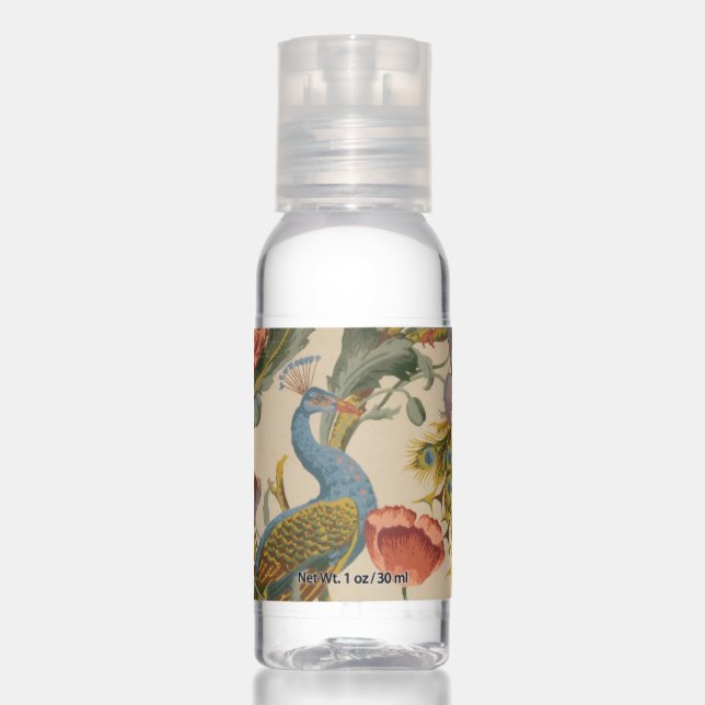 Elegant Peacock Hand Sanitizer (Front)