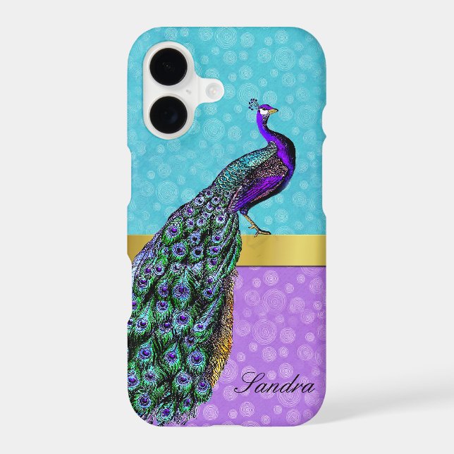 Elegant Peacock iPhone Case (Back)