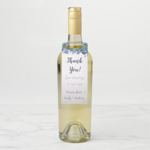 Elegant Peacock Navy Rustic Luxe Gift Tags