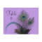 Elegant Peacock Table Number (purple)