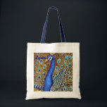 Elegant Peacock Tote<br><div class="desc">Personalize this elegant Peacock Tote. Great for books, school, errands, groceries, gifts, and party favors.</div>
