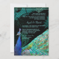 Elegant Swirls 5x7 Acrylic Wedding Invitation