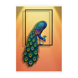 Elegant Peacock Wall Art