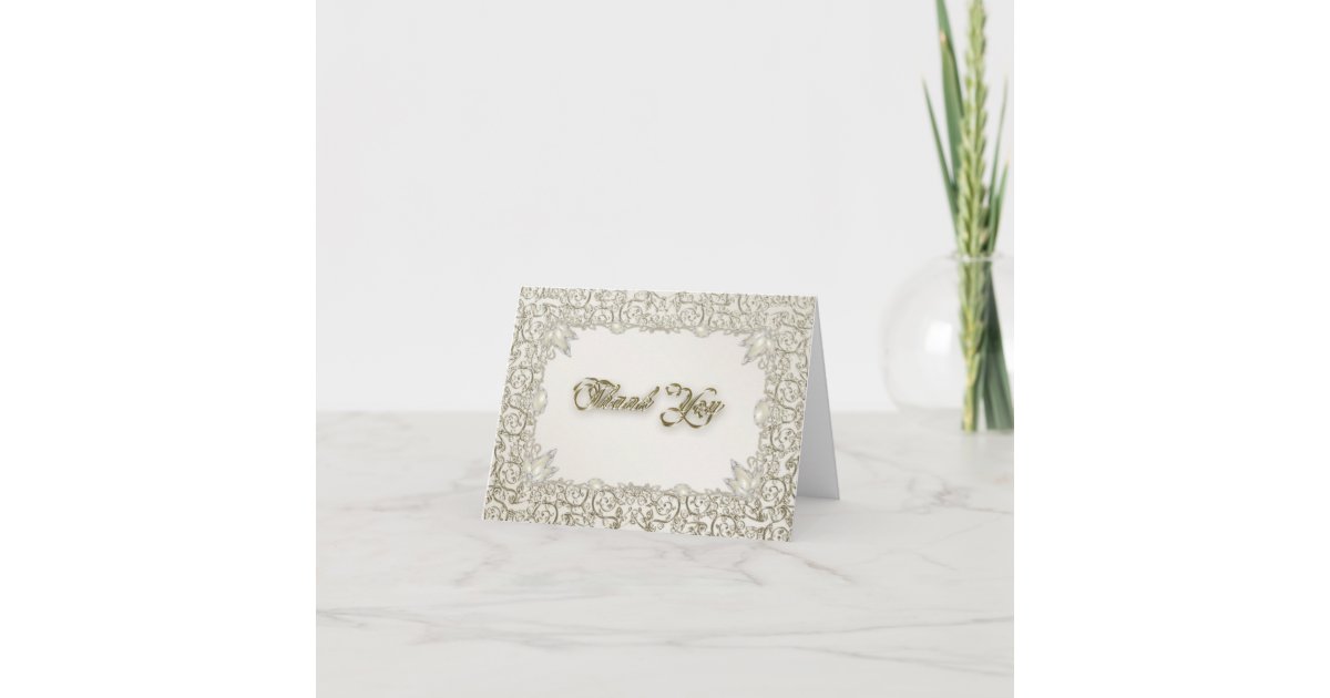Elegant Pearl 30th Wedding Anniversary Note Card | Zazzle