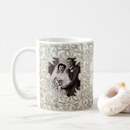 Elegant Pearl 30th Wedding Anniversary Photo Coffee Mug