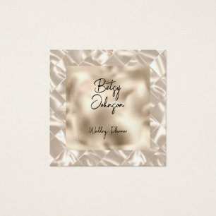 Elegant Pearl Foil Business Card